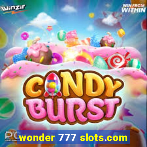 wonder 777 slots.com