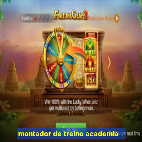 montador de treino academia