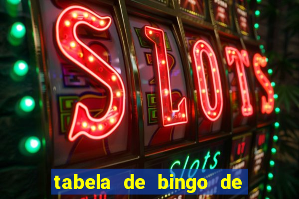 tabela de bingo de 1 a 100