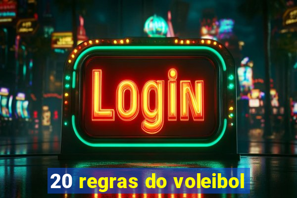 20 regras do voleibol