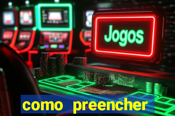 como preencher recibo de pagamento