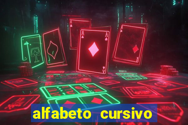 alfabeto cursivo pontilhado para imprimir pdf