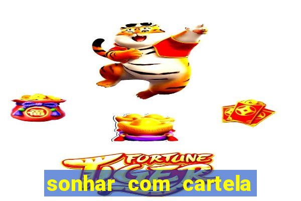 sonhar com cartela de bingo