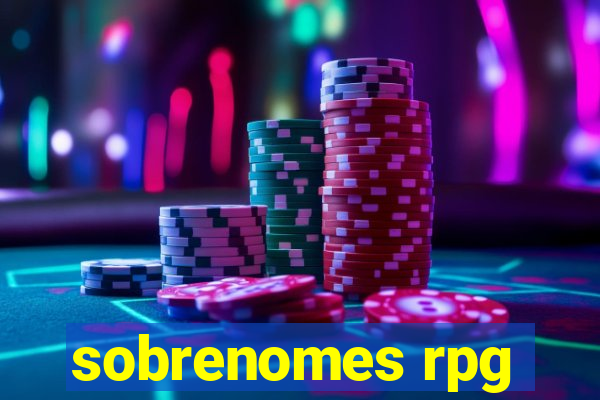 sobrenomes rpg