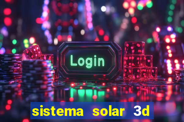 sistema solar 3d em movimento