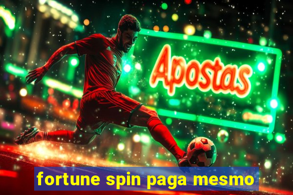 fortune spin paga mesmo